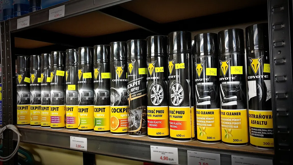 Autokozmetika na predajni